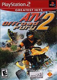 ATV Offroad Fury 2 (Sony PlayStation 2, 2002) Game and Case - Tested and Working
