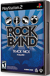 Rock Band: Track Pack Vol. 1  (PlayStation 2, 2008) Game Case Manual CIB