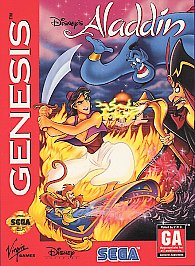 Disney's Aladdin (Sega Genesis, 1993) Game Cartridge - Tested and Working