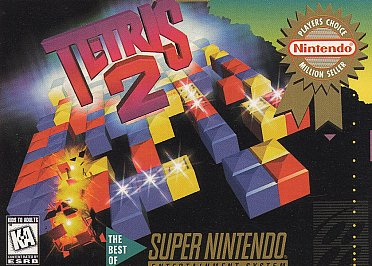 Tetris 2 (Super Nintendo, 1994) Game Box Manual Inserts Poster - Tested