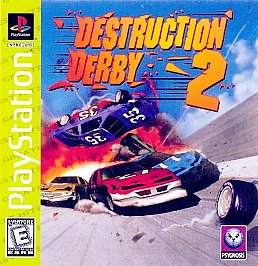 Destruction Derby 2 (Sony PlayStation, 1996) Game Case Manual Complete
