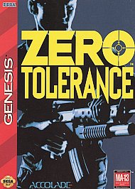 Zero Tolerance (Sega Genesis, 1994) Game and Manual