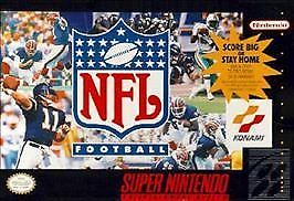 NFL Football (Super Nintendo Entertainment System, 1993) Game Cartridge - Tested