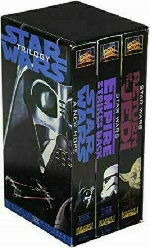 Star Wars Trilogy (VHS, 1995) Fox Video Theatrical 3-Tape Set Box Set - Tested