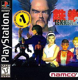 Tekken 2 (Sony PlayStation 1, 1996) Game Case Manual Registration- Tested - Read