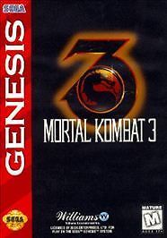 Mortal Kombat 3 (Sega Genesis, 1995) Game and Case - Tested and Working