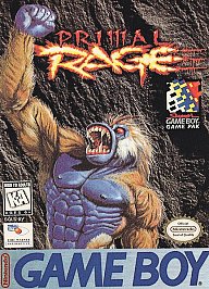 Primal Rage (Nintendo GameBoy, 1995) Game Box Manual Inserts - Tested & Working