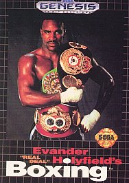 Evander Holyfield's "Real Deal" Boxing (Sega Genesis, 1992) Game, Case, Manual