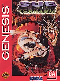 Sub Terrania (Sega Genesis, 1994) Game Case Manual Registration