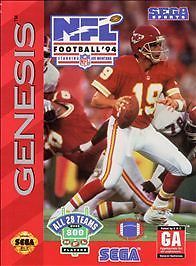 NFL Football '94 Starring Joe Montana (Sega Genesis, 1993) Game Case Manual