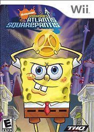 SpongeBob's Atlantis SquarePantis (Nintendo Wii, 2007) Game Case Manual - Tested