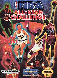 NBA All-Star Challenge (Sega Genesis, 1992) Game Cartridge - Tested