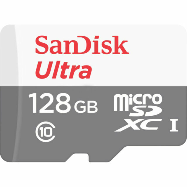 SanDisk Ultra 128GB Class 10 microSDXC UHS-I Memory Card - New, Factory Sealed