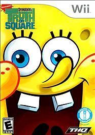 SpongeBob's Truth or Square (Nintendo Wii, 2009) Game Case Manual - Tested