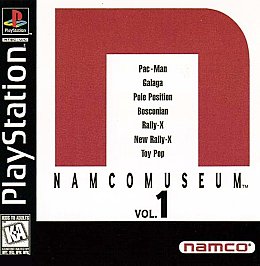 Namco Museum Vol. 1 (Sony PlayStation 1, 1995) Game Case Manual Registration CIB