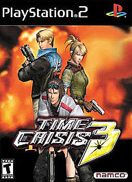 Time Crisis 3 (Sony PlayStation 2, 2003) Game Case Manual - Tested and Working