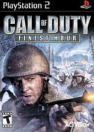 Call of Duty: Finest Hour (Sony PlayStation 2, 2004) Game Case Manual - Tested