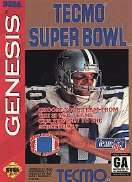 Tecmo Super Bowl (Sega Genesis, 1993) Game, Case, Manual - Tested and Working