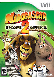 Madagascar: Escape 2 Africa (Nintendo Wii, 2008) Game Case Manual - Tested