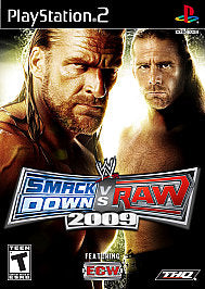 WWE SmackDown vs. Raw 2009 Feat. ECW  (PlayStation 2, 2008) Game Disc - Tested