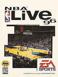 NBA Live 96 (Sega Genesis, 1995) Game Case Manual Inserts Registration - Tested